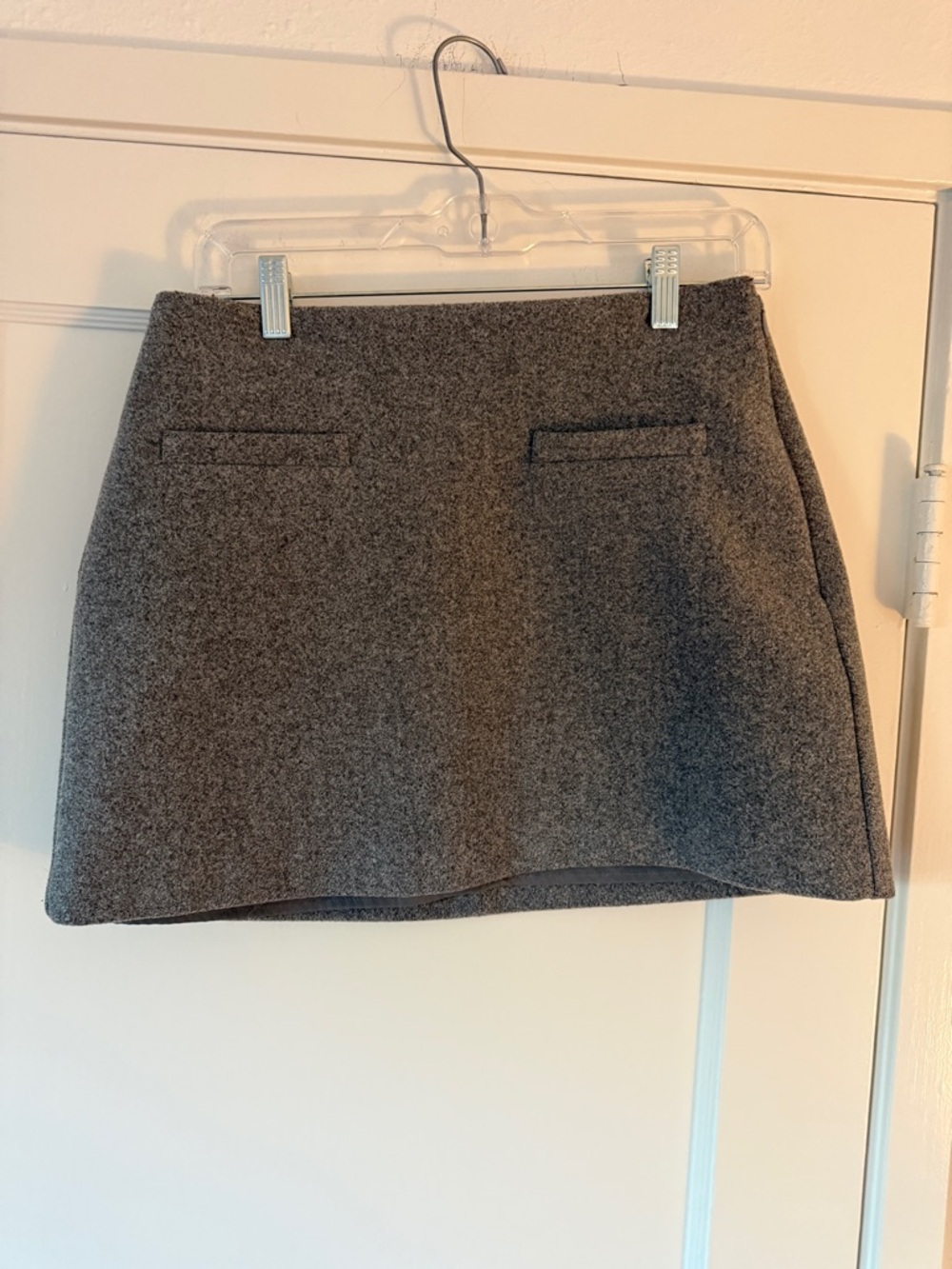 a new day Gray Wool-Blend Mini Skirt